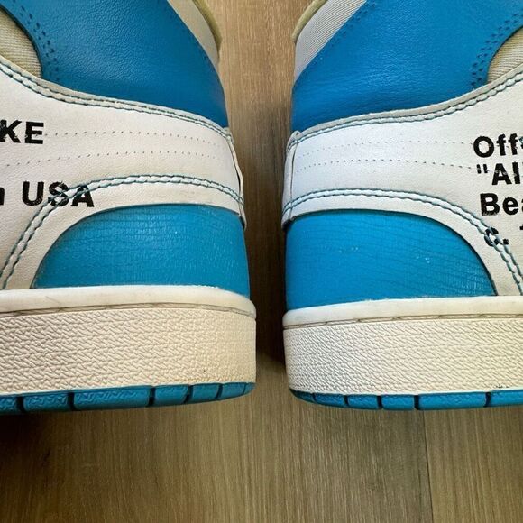 Jordan Off White x Jordan 1 Retro High OG UNC 2018 Size Men’s 12 AQ0818-148 - Picture 13 of 13